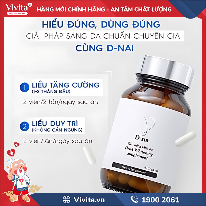 Cách sử dụng D-na Whitening Supplement