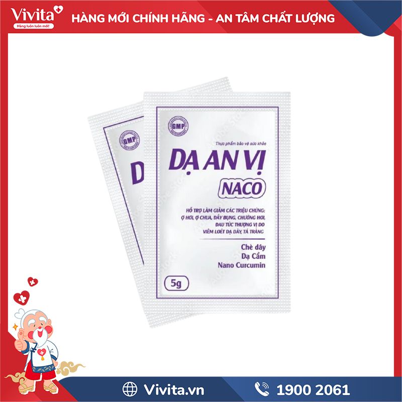 Cách sử dụng Dạ An Vị Naco