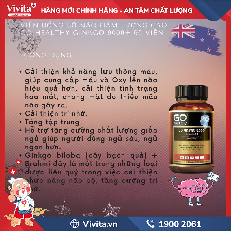 Công dụng Go Ginkgo 9000