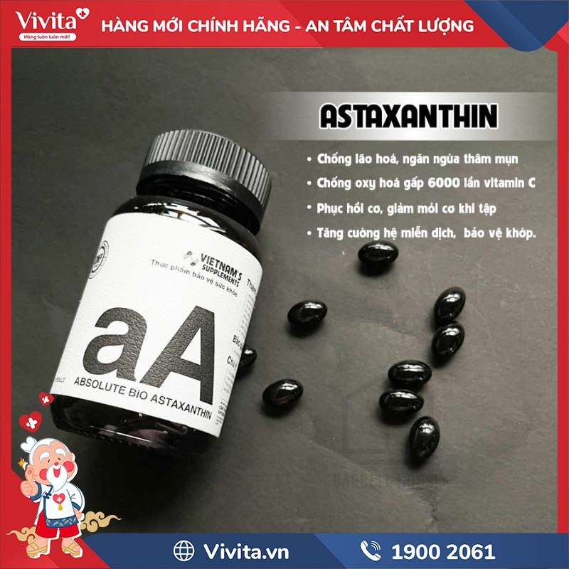 Công dụng của Absolute Bio Astaxanthin