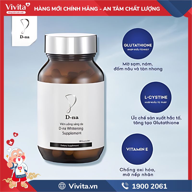 Công dụng của D-na Whitening Supplement