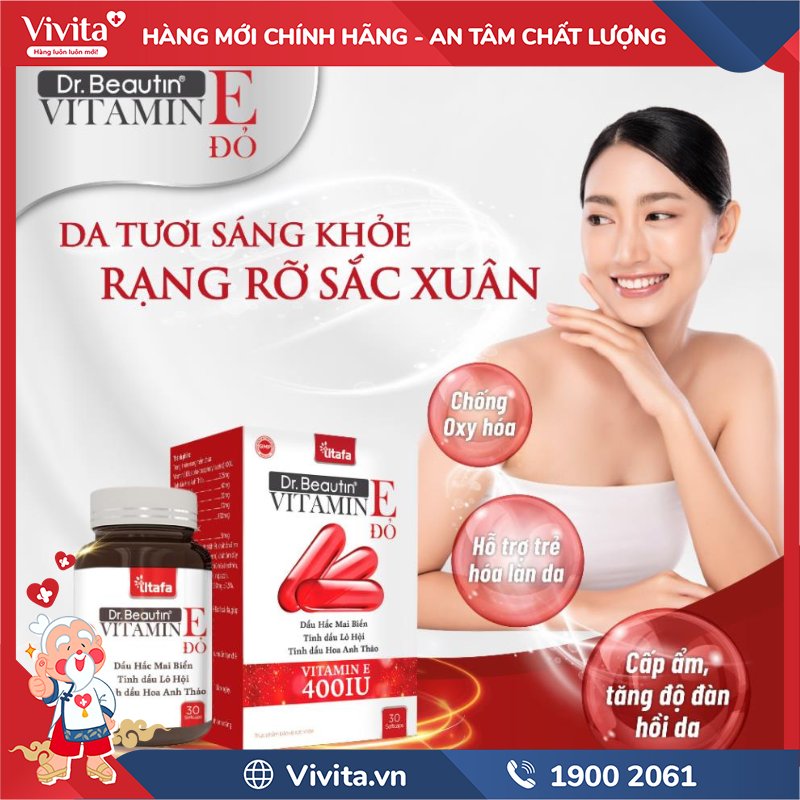 Công dụng của Dr.Beautin Vitamin E Đỏ