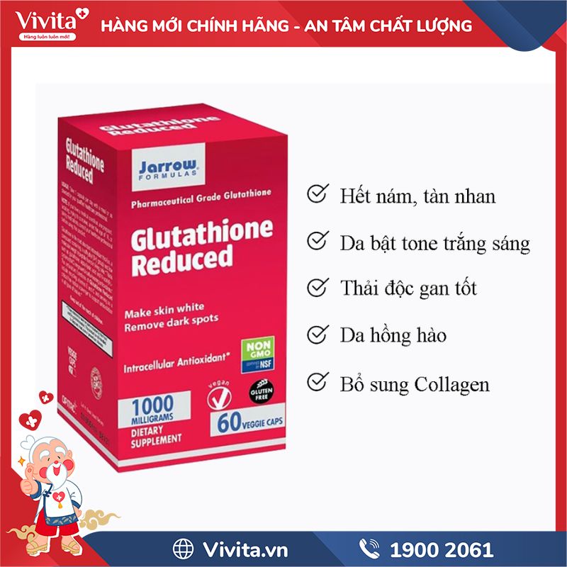 Công dụng của Glutathione Reduced