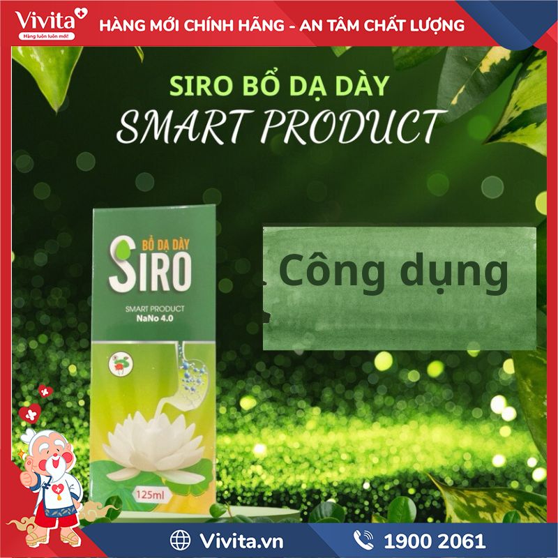 Công dụng Siro Bổ Dạ Dày Smart Product