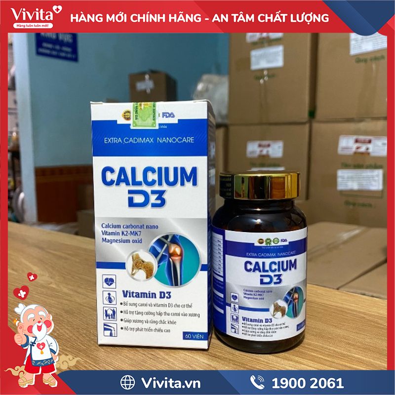 Extra Cadimax Nanocare Calcium D3 chính hãng