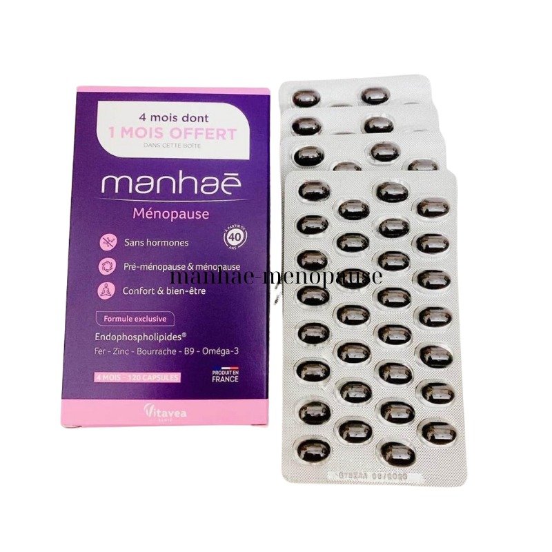 Manhae Menopause Viên Uống Hỗ Trợ Cân Bằng Nội Tiết Tố (Hộp 30 viên)