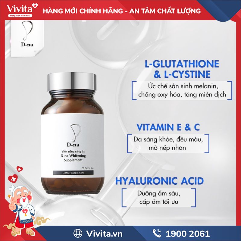 Thành phần của D-na Whitening Supplement