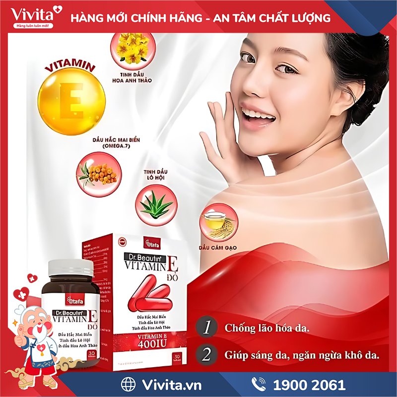 Thành phần của Dr.Beautin Vitamin E Đỏ