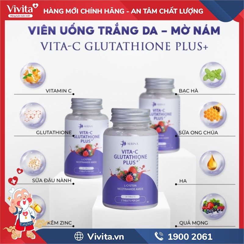 Thành phần của Vita-C Glutathione Plus+