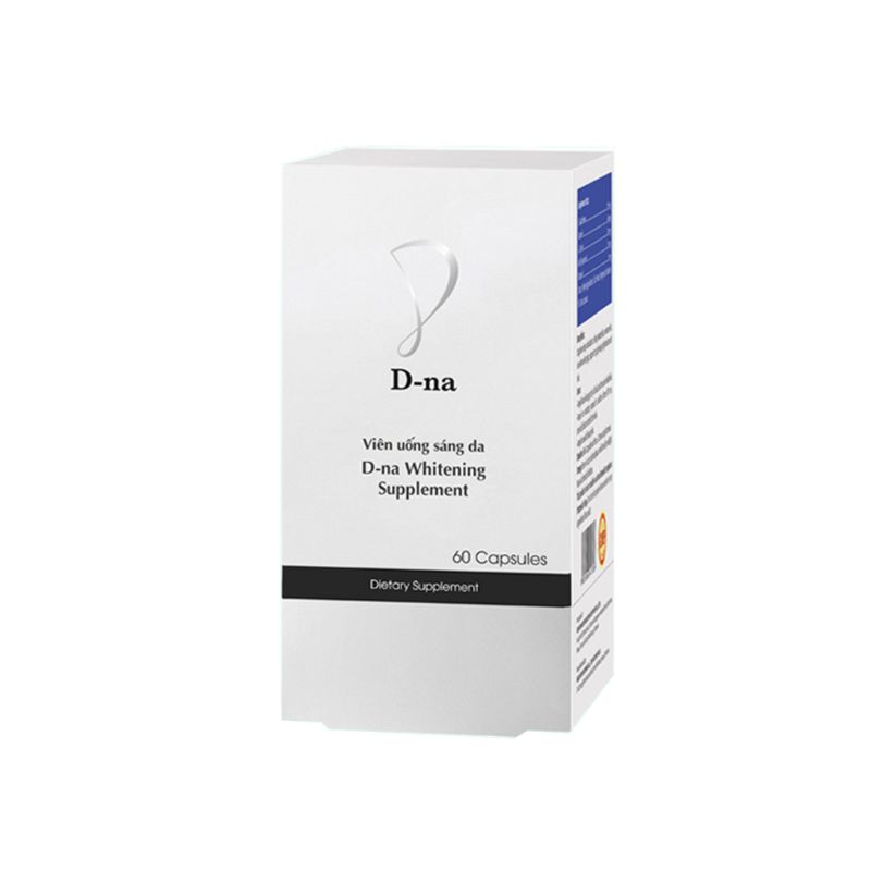 D-na Whitening Supplement Viên Uống Hỗ Trợ Làm Đẹp Da (Hộp 1 lọ x 60 viên)