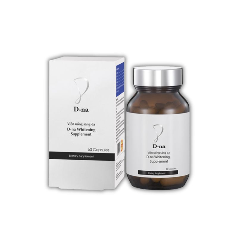 D-na Whitening Supplement Viên Uống Hỗ Trợ Làm Đẹp Da (Hộp 1 lọ x 60 viên)