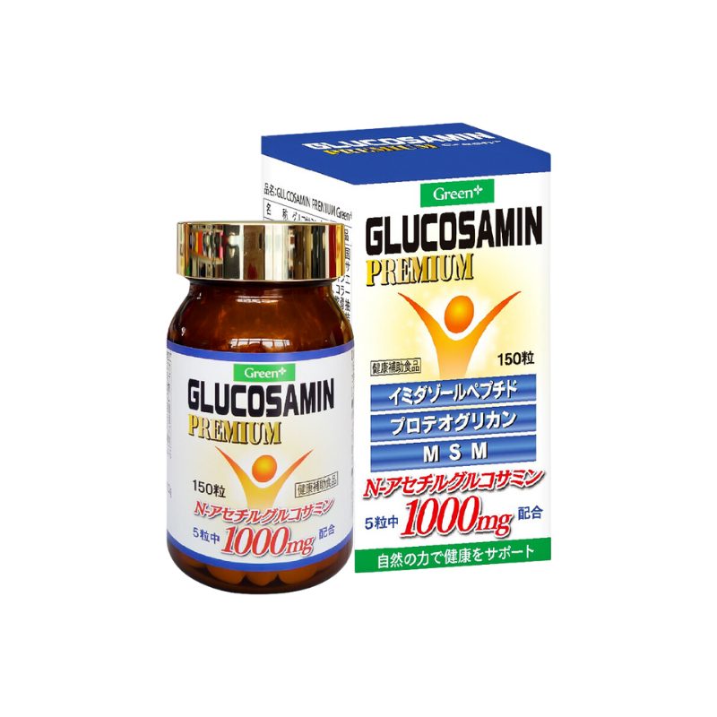 Glucosamin Premium Green Viên Uống Hỗ Trợ Bổ Sung Dưỡng Chất, Cải Thiện Khô Cứng Khớp (Hộp 150 viên)