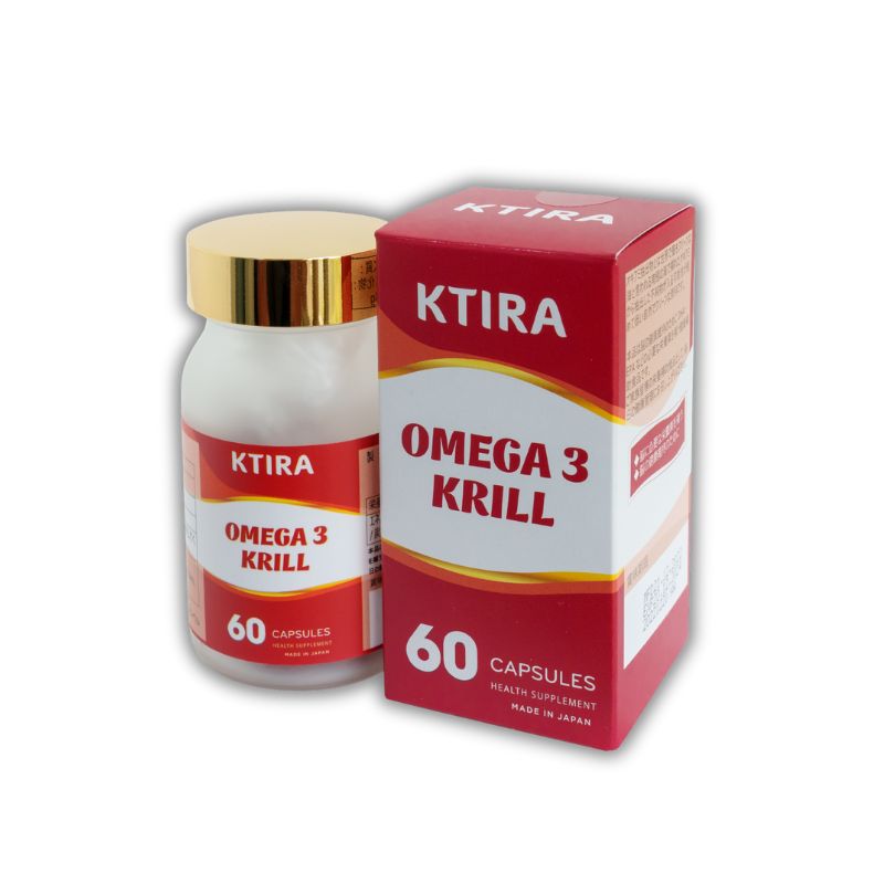 Ktira Omega 3 Krill Nhật Bản Viên Uống Hỗ Trợ Bổ Não (Hộp 60 Viên)