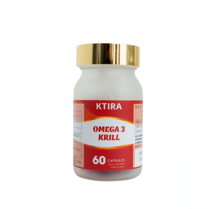 Ktira Omega 3 Krill Nhật Bản Viên Uống Hỗ Trợ Bổ Não (Hộp 60 Viên)