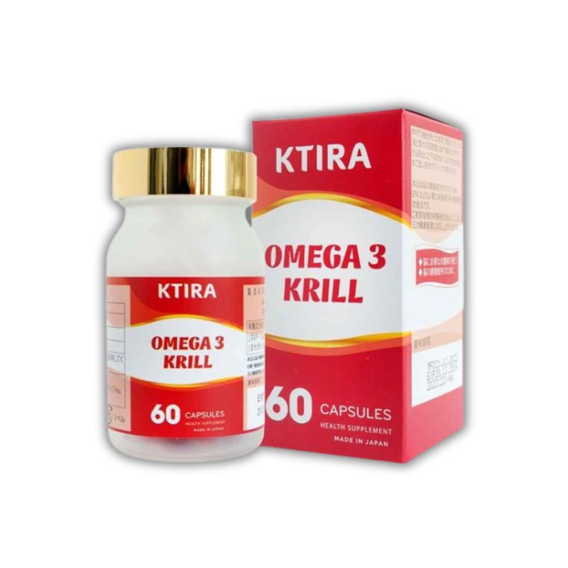 Ktira Omega 3 Krill Nhật Bản Viên Uống Hỗ Trợ Bổ Não (Hộp 60 Viên)