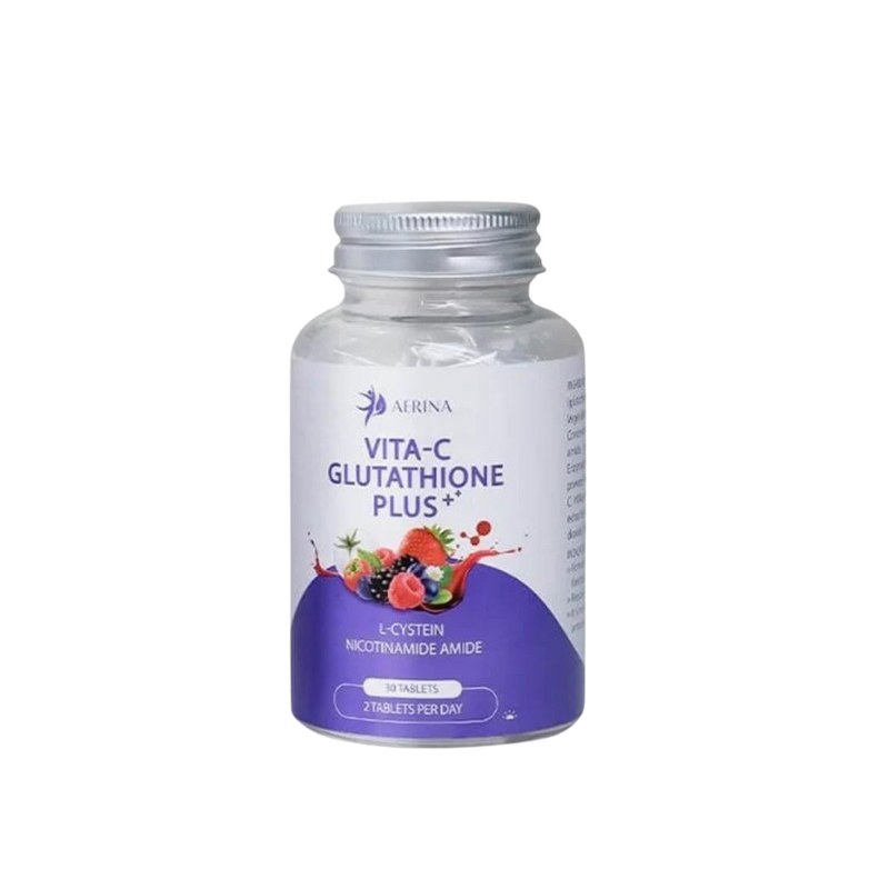 Vita-C Glutathione Plus+ Hàn Quốc Viên Uống Hỗ Trợ Trắng Da Mờ Nám (Hộp 1 lọ x 30 viên)