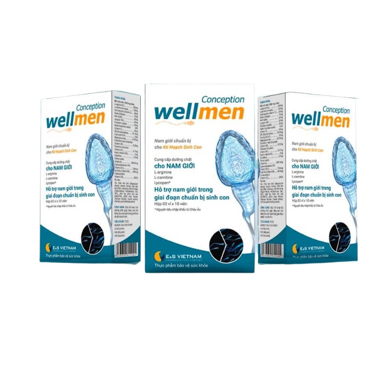 Wellman Conception Viên Uống Hỗ Trợ Nâng Cao Sức Khỏe Nam Giới, Hỗ Trợ Tăng Chất Lượng Và Số Lượng Tinh Trùng (Hộp 30 viên)