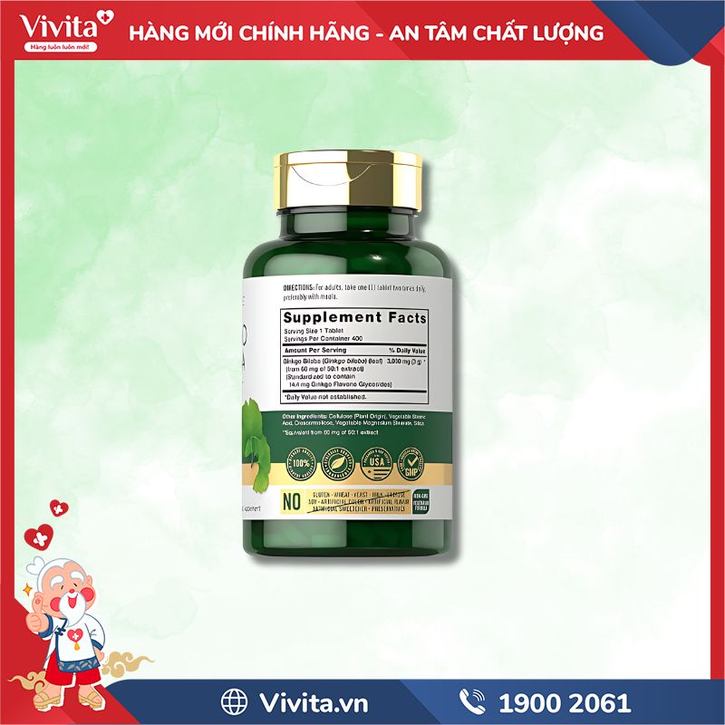 Cách dùng Ginkgo Biloba 3000mg