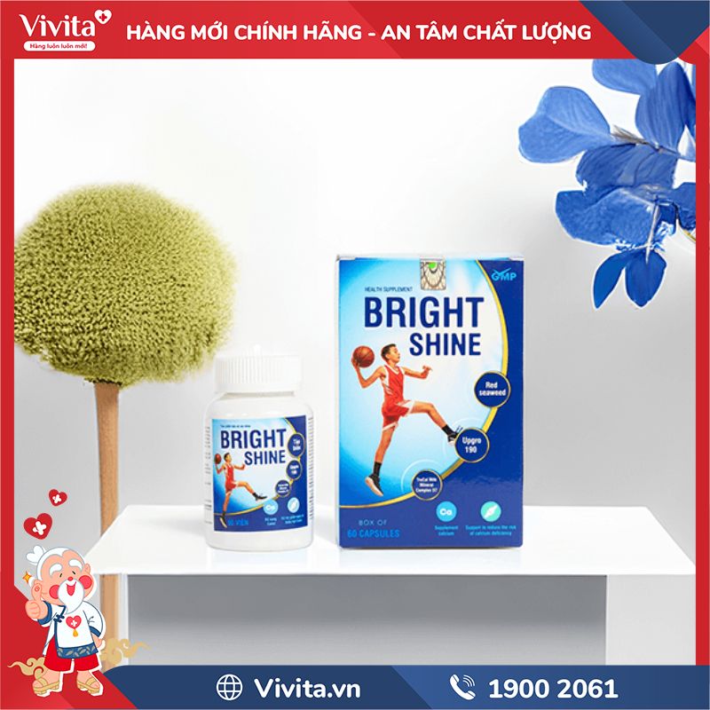 Công dụng của bộ viên uống Bright Shine và siro Vinpharma Canxi