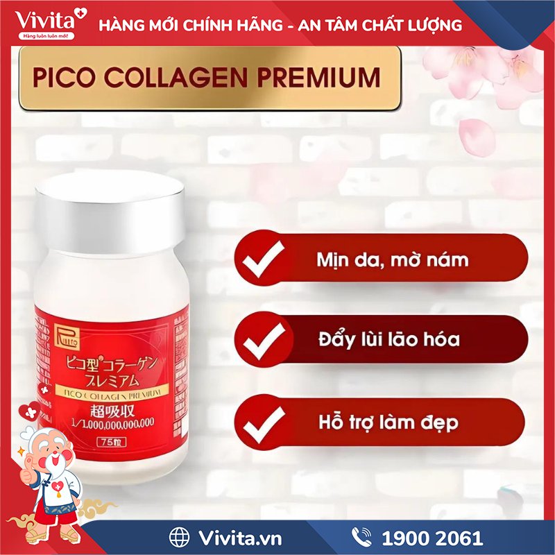 Công dụng của Pico Collagen Premium