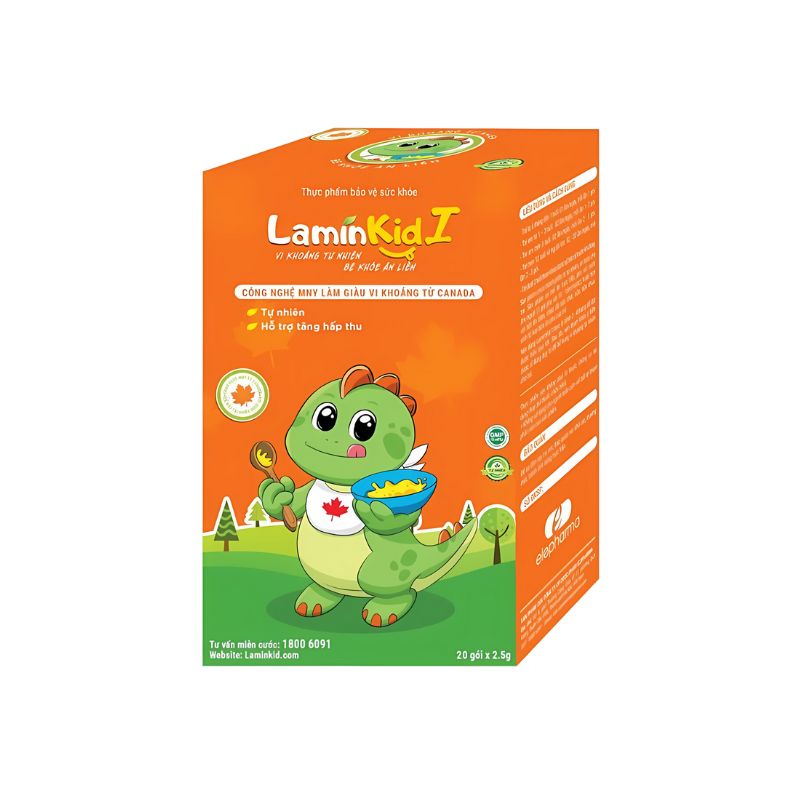 LaminKid I Cốm Hỗ Trợ Bổ Sung Vitamin Cho Cơ Thể, Hỗ Trợ Tiêu Hóa Giúp Bé Ăn Ngon Và Tăng Cường Sức Đề Kháng ( Hộp 20 gói x 2,5g)