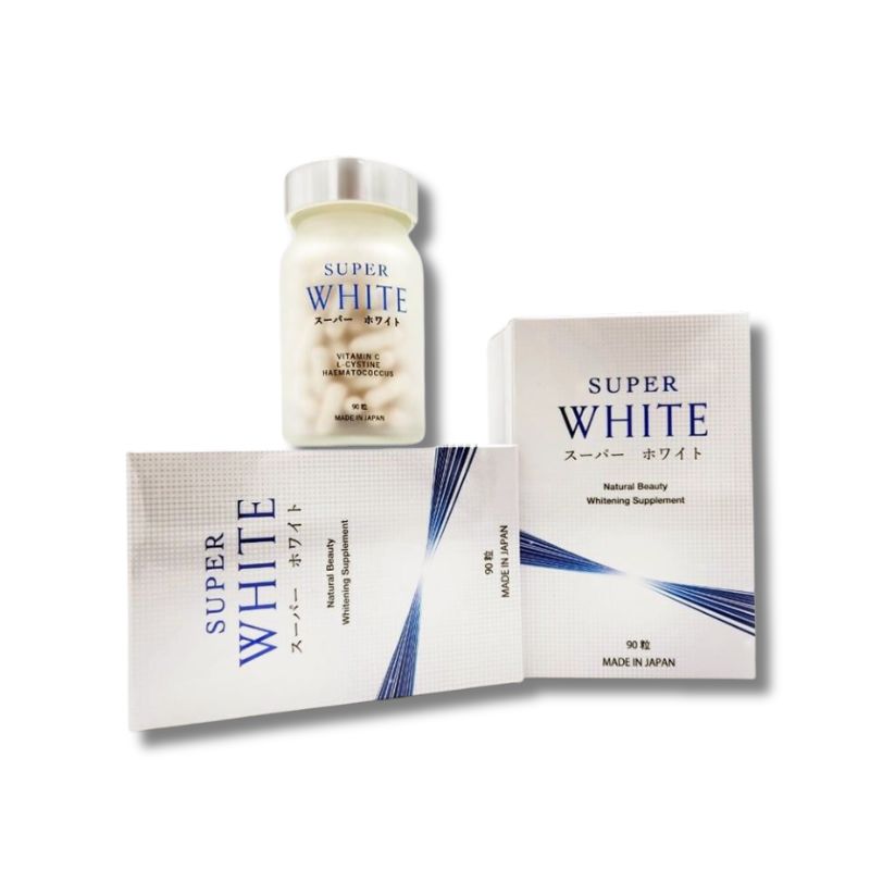 Super White Nhật Bản Viên Uống Hỗ Trợ Làm Trắng Da, Mờ Nám (Hộp 90 viên)