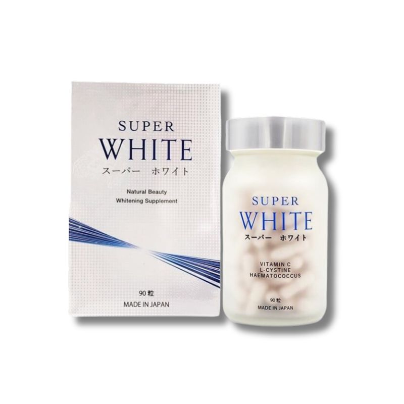 Super White Nhật Bản Viên Uống Hỗ Trợ Làm Trắng Da, Mờ Nám (Hộp 90 viên)