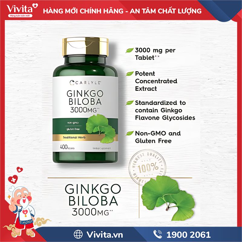 Thành phần Ginkgo Biloba 3000mg