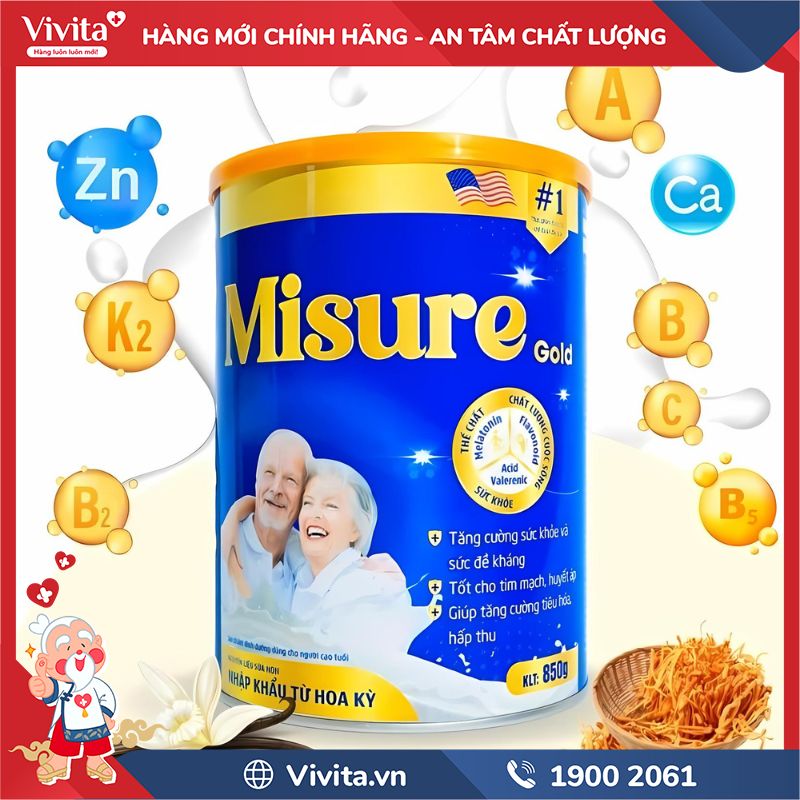 Thành phần Sữa Non Ngủ Ngon Misure Gold