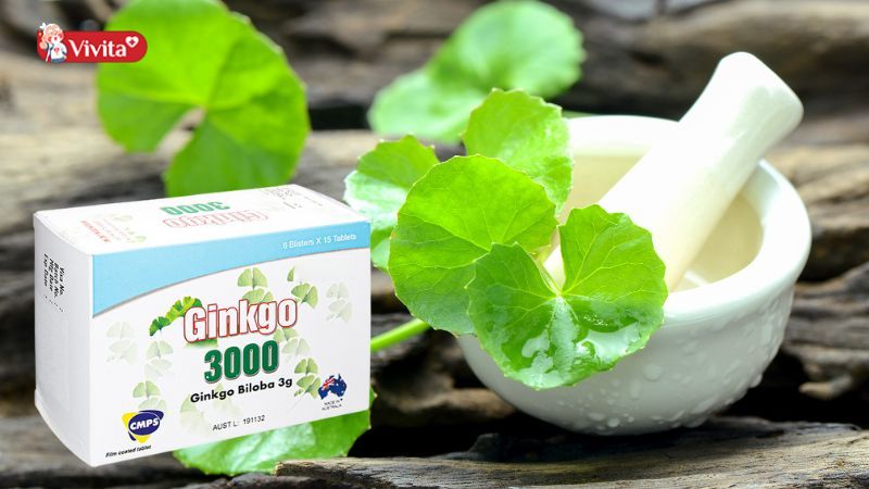 Ginkgo 3000 thuốc trị suy giảm tuần hoàn máu não của thương hiệu CMPS Úc