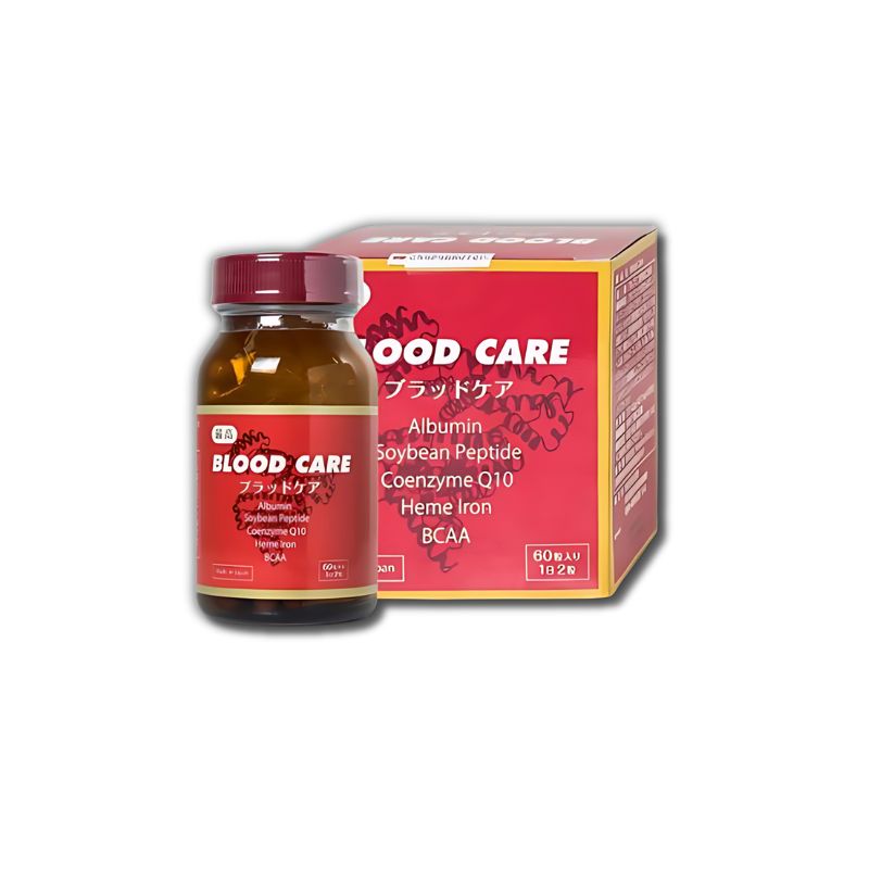 Blood Care Jpanwell Viên Uống Hỗ Trợ Bổ Máu, Tăng Cường Tuần Hoàn (Hộp 60 viên)