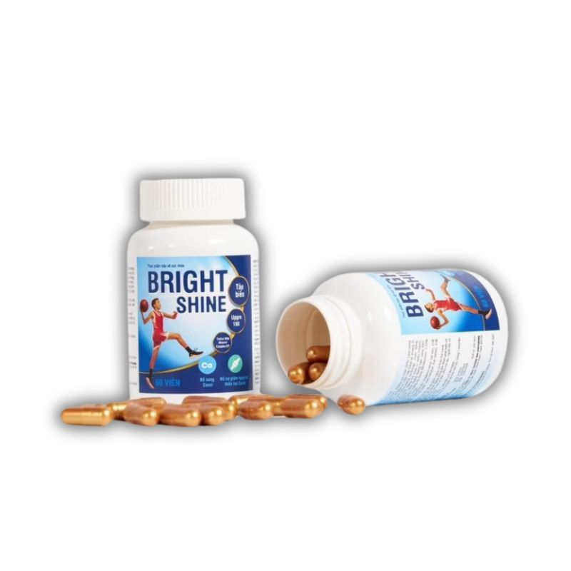 Bộ Sản Phẩm Viên Uống Bright Shine Và Siro Vinpharma Canxi Hỗ Trợ Cải Thiện Chiều Cao