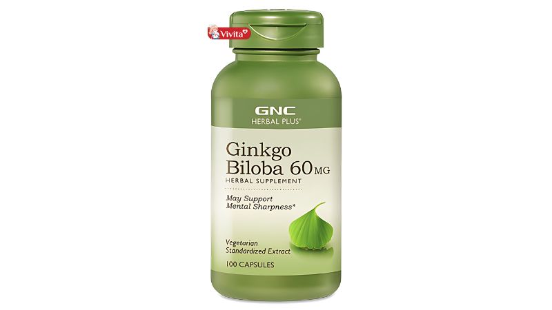 Viên uống Ginkgo Biloba 60mg GNC Herbal