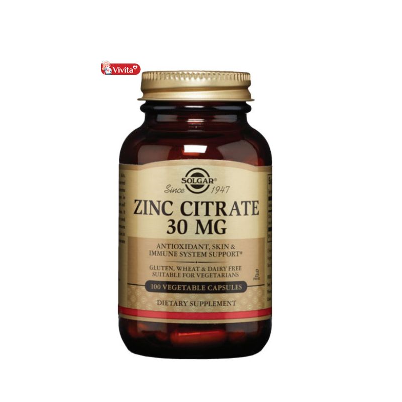 Solgar Zinc Citrate 30mg