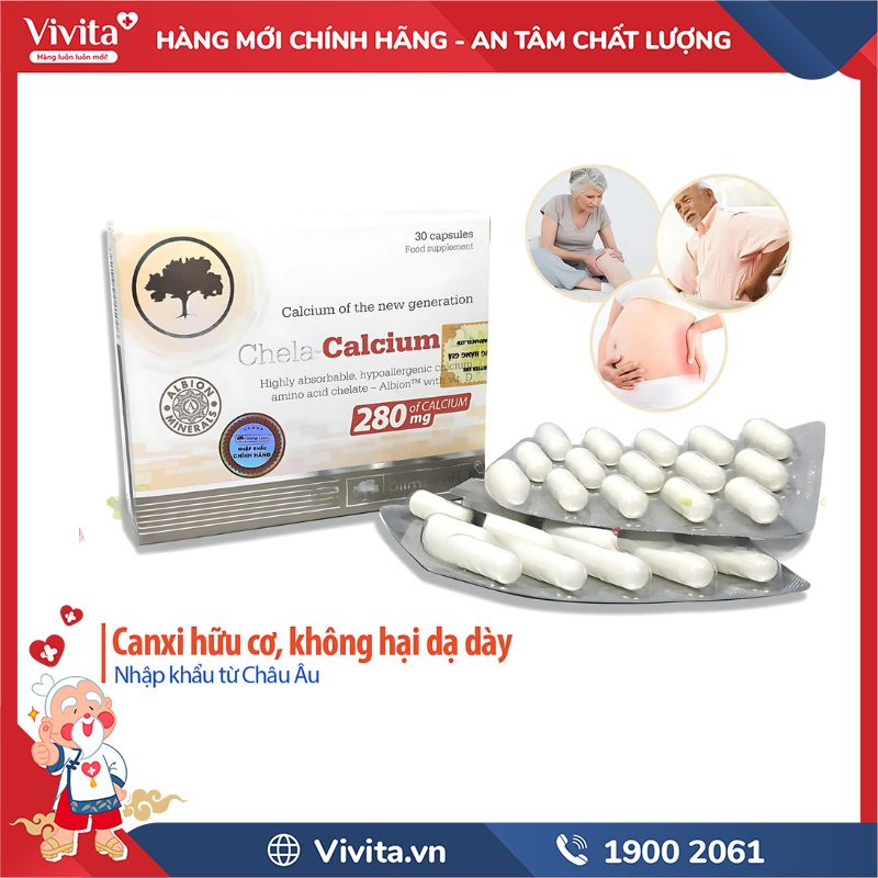 Công dụng Chela Calcium D3