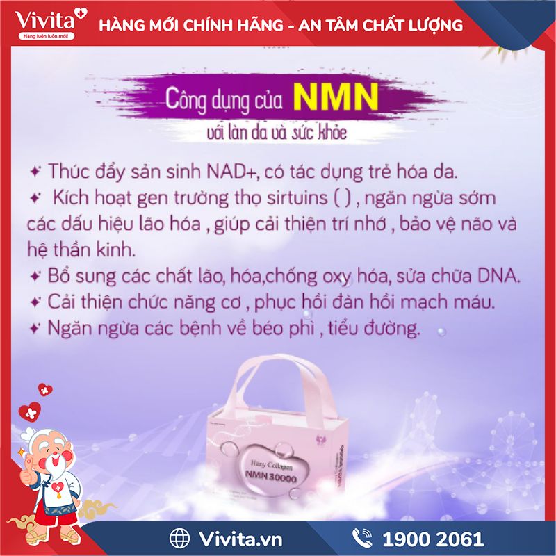 Công dụng của Hany Collagen NMN 30000