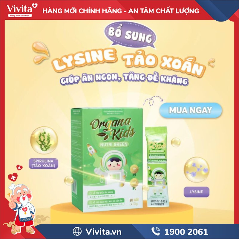 Công dụng Organa Kids Nutri Green 