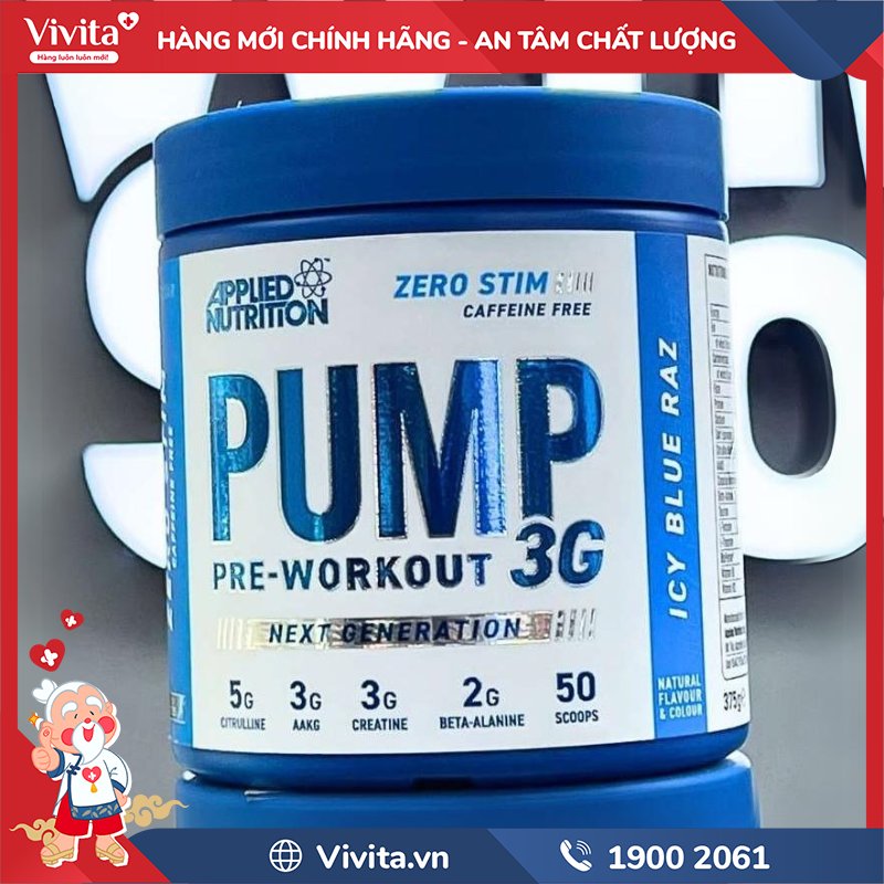 Pump Pre-Workout 3G chính hãng