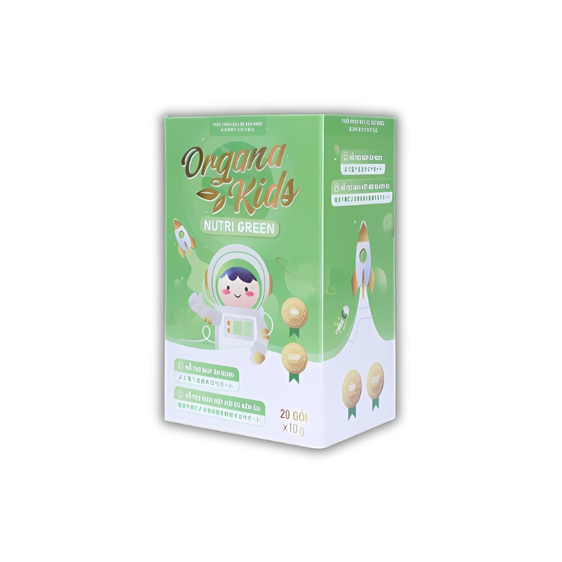 Organa Kids Nutri Green Thạch Hỗ Trợ Giúp Ăn Ngon (Hộp 20 Gói)