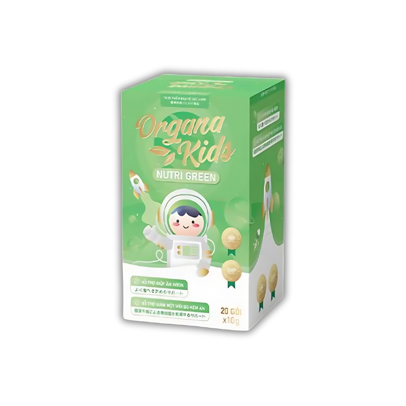 Organa Kids Nutri Green Thạch Hỗ Trợ Giúp Ăn Ngon (Hộp 20 Gói)