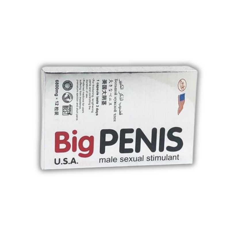 Big Penis Viên Uống Hỗ Trợ Cải Thiện Sinh Lý Nam Giới, Hỗ Trợ Tăng Kích Thước Cậu Nhỏ ( Hộp 12 viên)