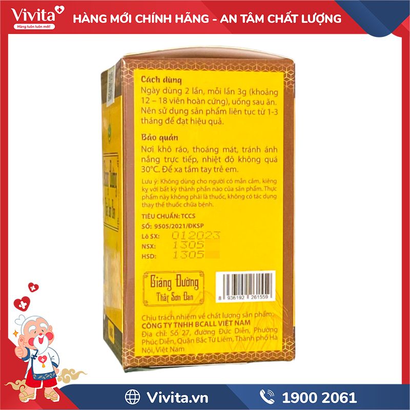 Cách sử dụng Giáng Đường Thất Sơn Đan