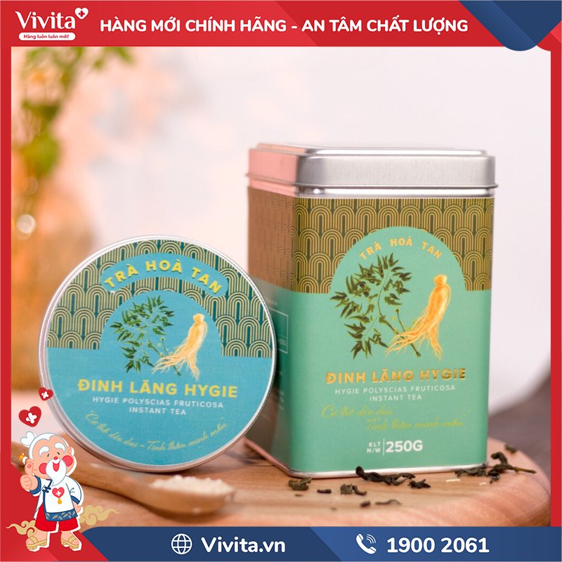 Dược Trà Hòa Tan Đinh Lăng Hygie And Panacee chính hãng