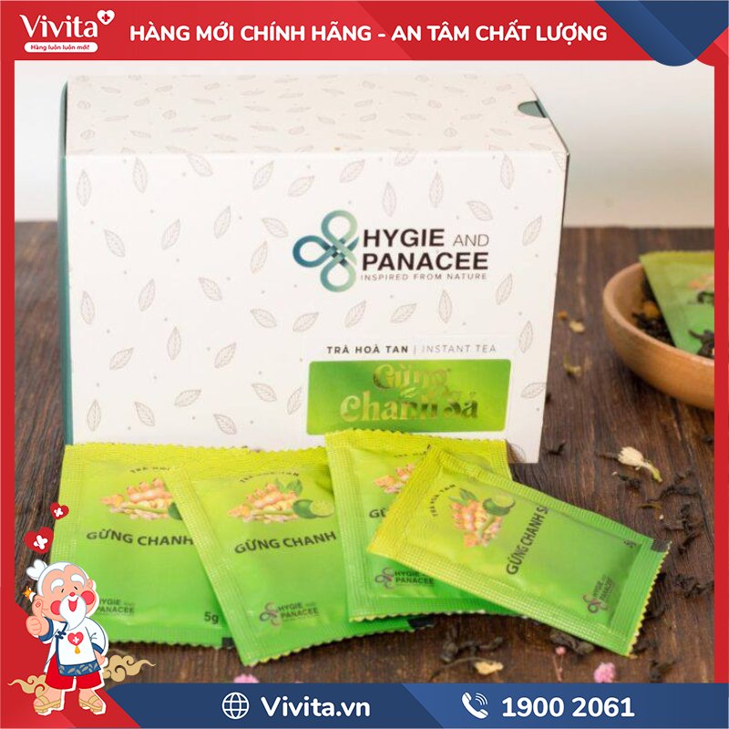 Dược Trà Hòa Tan Gừng Chanh Sả Hygie And Panacee chính hãng