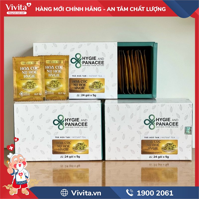 Dược Trà Hòa Tan Hoa Cúc Nụ Hòe Hygie And Panacee chính hãng