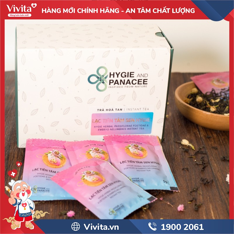 Dược Trà Hòa Tan Lạc Tiên Tâm Sen Hygie And Panacee chính hãng