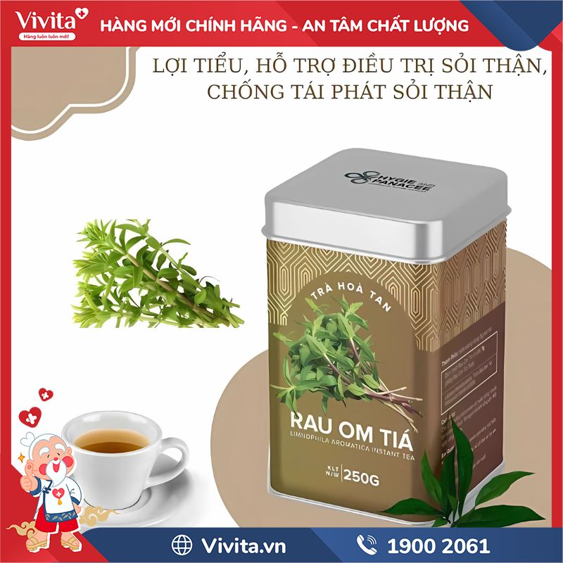 Thành phần Dược Trà Hòa Tan Rau Om Tía Hygie And Panacee