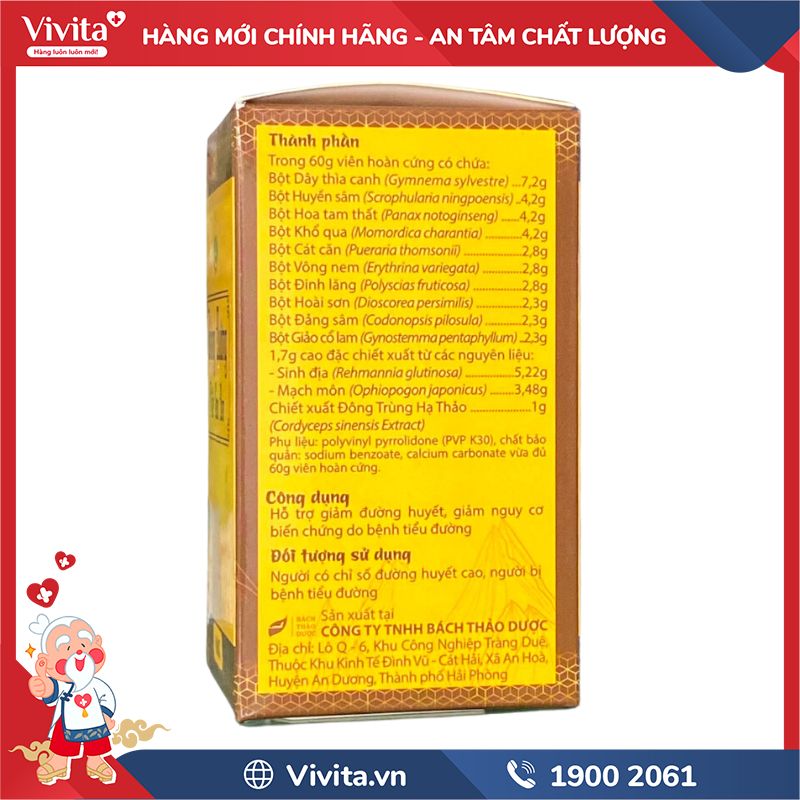 Thành phần của Giáng Đường Thất Sơn Đan