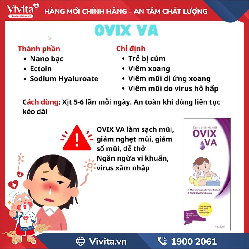 Thành phần Ovix VA