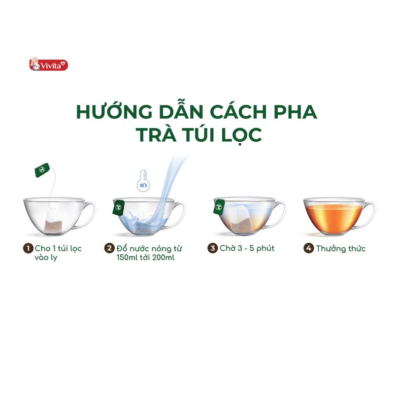 Cách pha Trà Cà Gai Leo dạng túi lọc